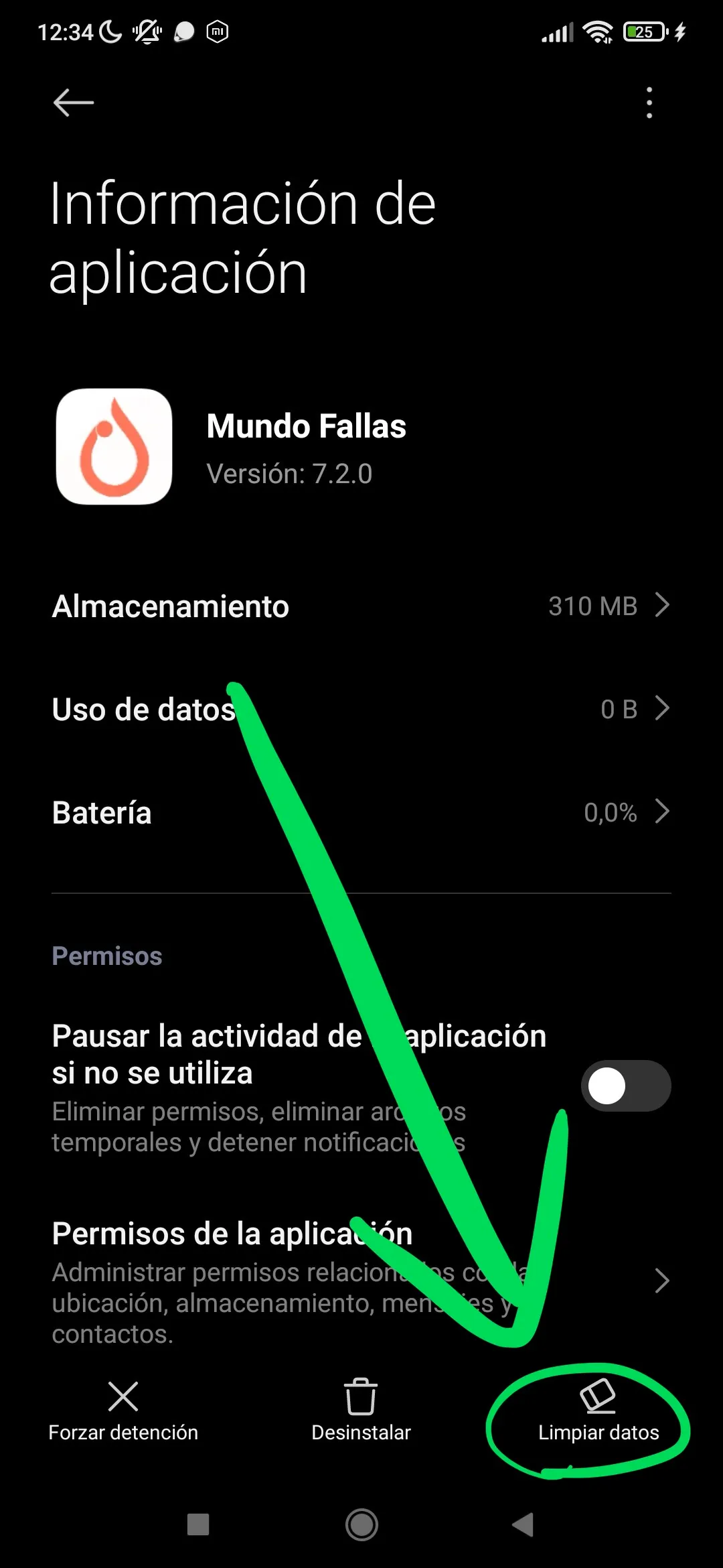 Paso 6: Bajo a la derecha verás Limpiar Datos